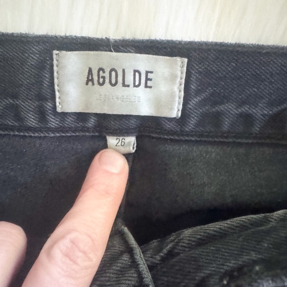 Agolde Riley jeans black 26 - Picture 2 of 3